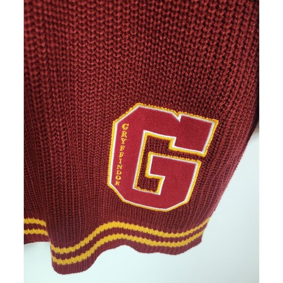 Harry Potter Women's Sz. S Red & Gold Gryffindor Sweater Dress - Picture 3 of 8